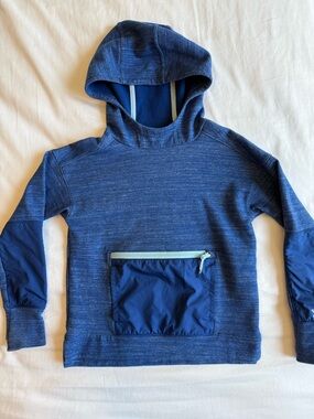 all in motion Blue Hooded Pullover with Front Zip Pocket